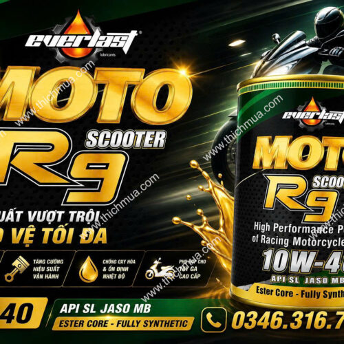 Dầu nhớt xe tay ga Moto10W40 SL 0.8L JASO MB 