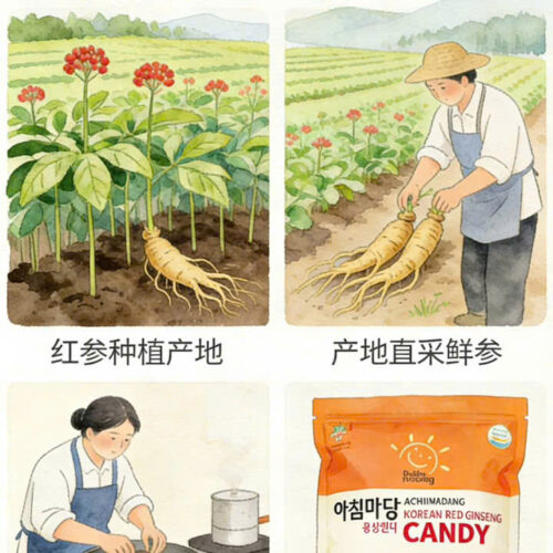 Kẹo Hồng Sâm Hàn Quốc ACHIMMADANG 180 gram