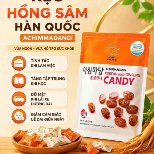 Kẹo Hồng Sâm Hàn Quốc ACHIMMADANG 180 gram