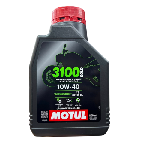 Nhớt Motul 3100 Gold 4T 10W40 0,8