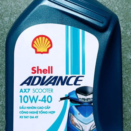Nhớt Shell Advance AX7 Scooter 10W40 0,8L dành cho xe ga