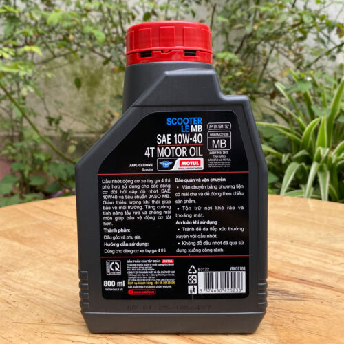 Nhớt xe tay ga Motul Ga Le 4T 10w40 0,8 lít