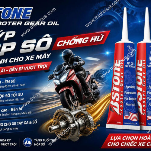 Tuýp hộp số chống hú loại đặc 85w140 Bstone